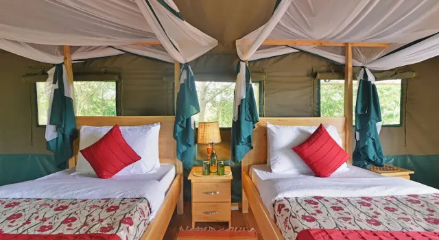 Двухместный номер Deluxe с балконом Bugoma Jungle Lodge
