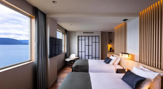 Двухместный номер Nonokaze-club building Deluxe The Lake View Toya Nonokaze Resort