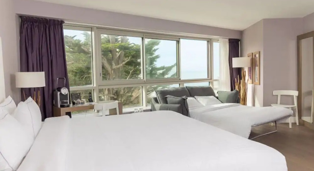 Семейный номер Prestige с видом на океан Relais Thalasso Château des Tourelles