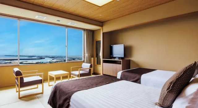 Двухместный номер Standard с видом на океан KAMENOI HOTEL Yaizu