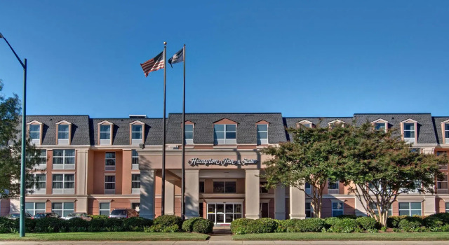 Кровать в общем номере Hampton Inn & Suites Williamsburg-Richmond Road