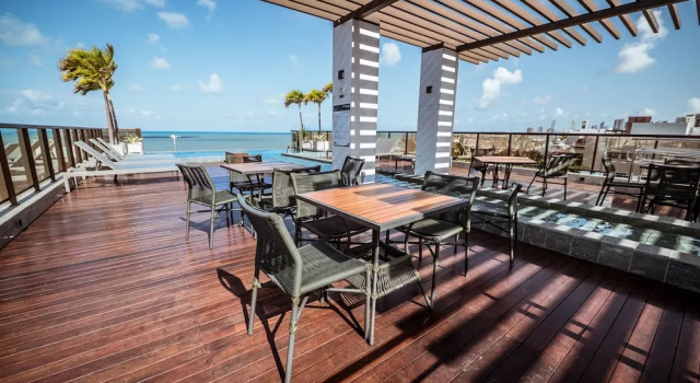 Апартаменты Flat Beira-mar c Piscina e Academia em Mana ra