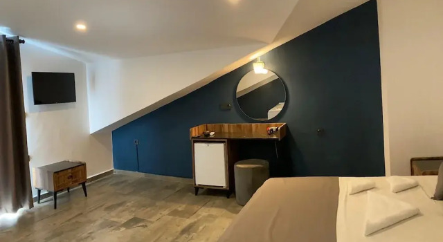 Двухместный номер Deluxe с балконом и с видом на море Olimpia Hotel