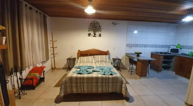 Коттедж c 1 комнатой Chalé Sonho Meu