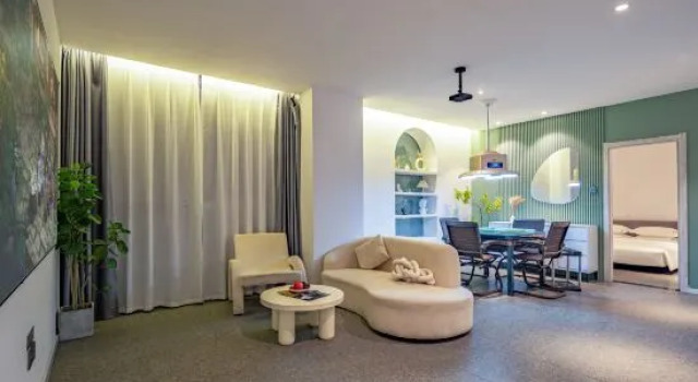 Люкс с 2 комнатами Jinyye Mandu Hotel (Taiyuan Maoye Tiandi · Wangcun South Street Metro Station Branch)
