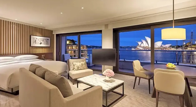 Двухместный номер Deluxe с красивым видом из окна Park Hyatt Sydney