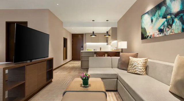 Двухместная студия с кухней Hyatt House Chengdu Pebble Walk