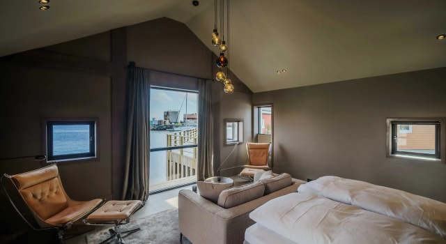 Люкс с видом на горы Henningsvær Bryggehotell - by Classic Norway Hotels