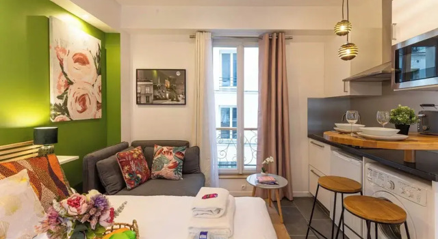 Intimate Studio - 1br/2p - Sentier, Забронировать Отель Отели и гостиницы Парижа, рядом с Лувр — Риволи, Отель