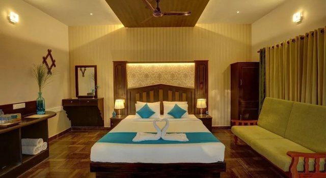 Номер Deluxe с красивым видом из окна Periyar Nest Resorts