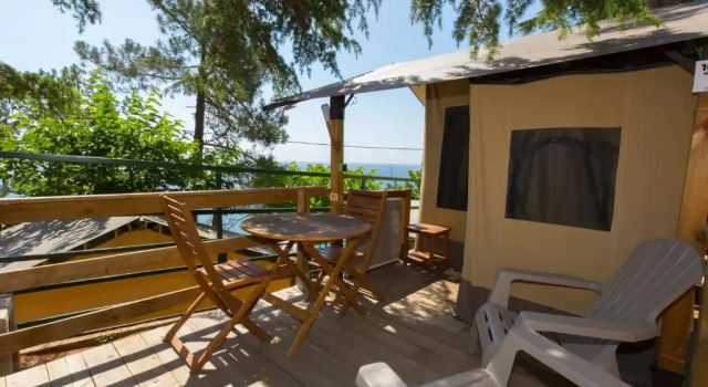 Тент рядом с пляжем Camping Bungalows El Far