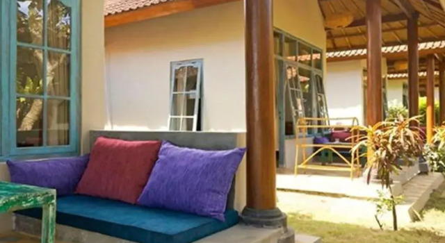 Двухместный номер Deluxe с красивым видом из окна Relax Beach Resort Candidasa