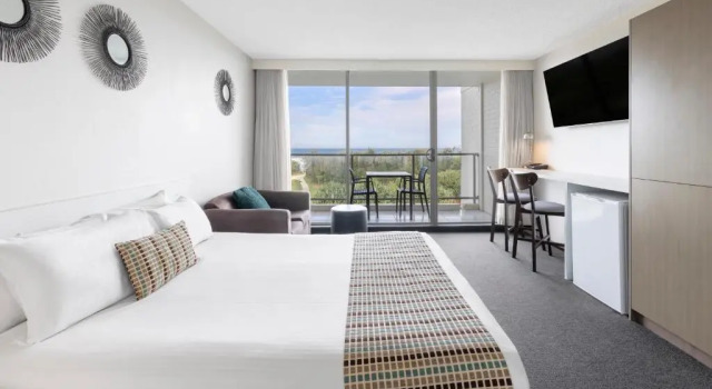 Deluxe dobbelt værelse med havudsigt Ramada Marcoola Beach