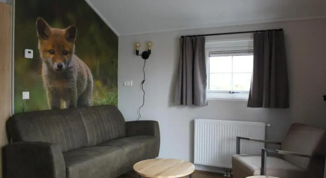 De Bijsselse Enk, Noors chalet 7, Rezerwuj Chalet Hotele w Veluwe z parkingiem, Parking