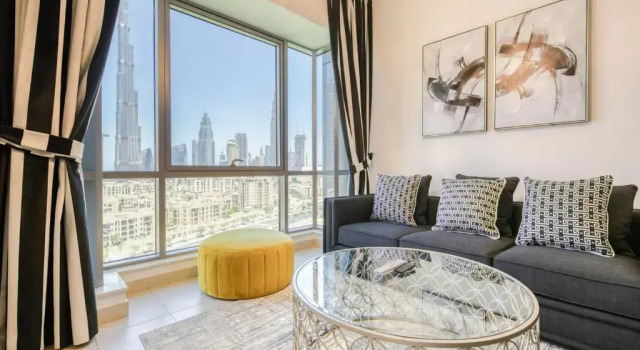 Апартаменты Deluxe Nasma Luxury Stays - Fantastic Burj Khalifa View From This Fancy Condo