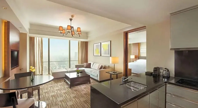 Двухместные апартаменты c 1 комнатой Hilton Shijiazhuang