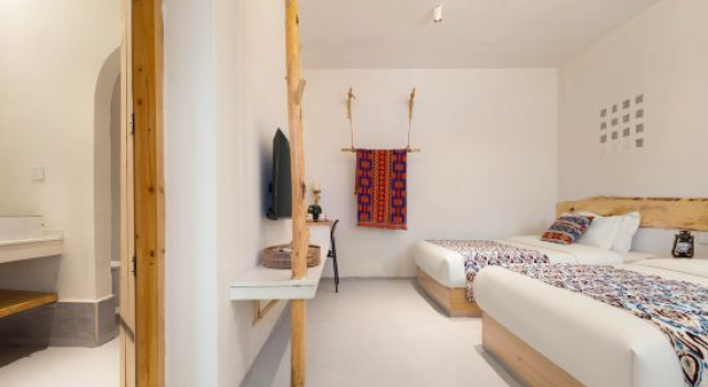 Семейный люкс Premium с видом на внутренний двор Shantianxin Homestay (Turks Baguacheng Lijie Branch)