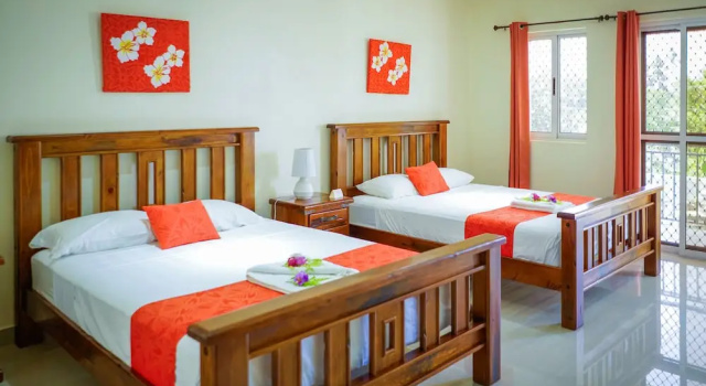 Четырёхместный номер Deluxe с видом на горы Samoana Boutique Hotel