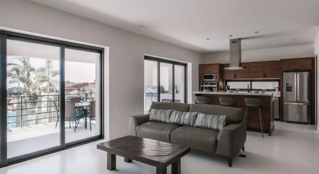 Номер Deluxe с 2 комнатами с красивым видом из окна Cerritos Surf Residences