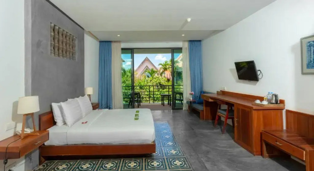 Двухместный номер Premier с балконом и с видом на бассейн Tanei Angkor Resort and Spa