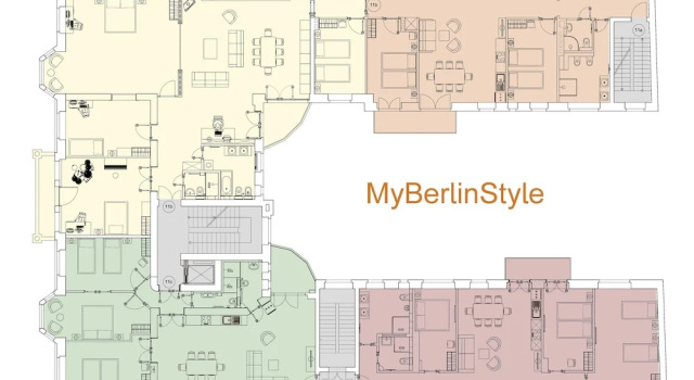 Номер Deluxe с 3 комнатами с балконом 1,399 sq ft Historic Landmark, Checkpoint Charlie