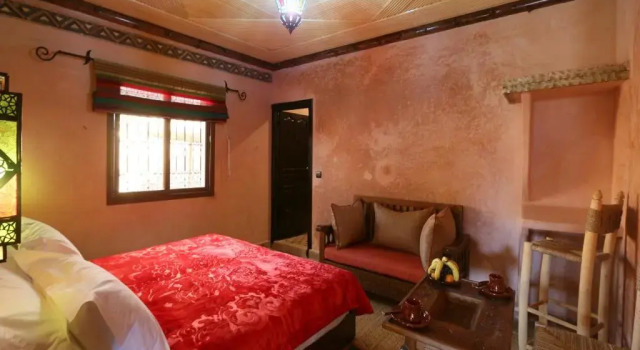 Standardowy dwuosobowy pokój z widokiem na basen Ouirgane Ecolodge