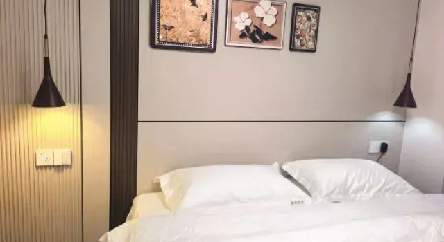 Люкс с 4 комнатами Wuhan Xilai Light Luxury Homestay (Xujiapeng Metro Station Branch)