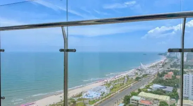 Апартаменты c 1 комнатой с балконом и с частичным видом на океан Nhà Của Mít - CSJ Tower Vũng Tàu