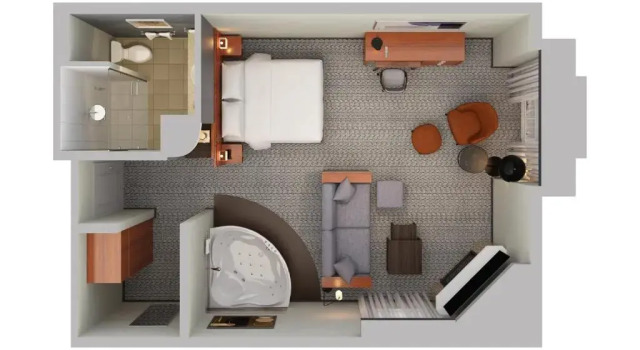 Люкс Courtyard by Marriott Waterloo St. Jacobs