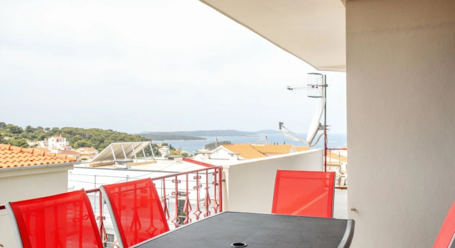 Апартаменты Comfort с 2 комнатами с балконом и с видом на море Villa M&M - ZF Hvar