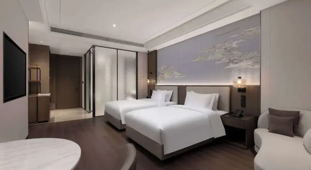 Двухместный номер Deluxe с видом на город Wyndham Garden Xunyang Downtown