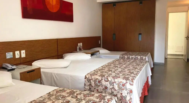Четырёхместный номер Standard Juquei Frente ao Mar Hotel Pousada
