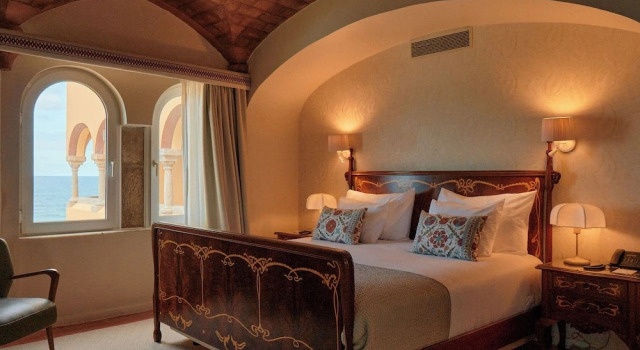 Двухместный номер Standard с балконом и с видом на океан Hotel Fortaleza do Guincho Relais & Châteaux