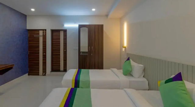 Номер Deluxe Treebo Raghavendra Tranquil Inn Bellandur