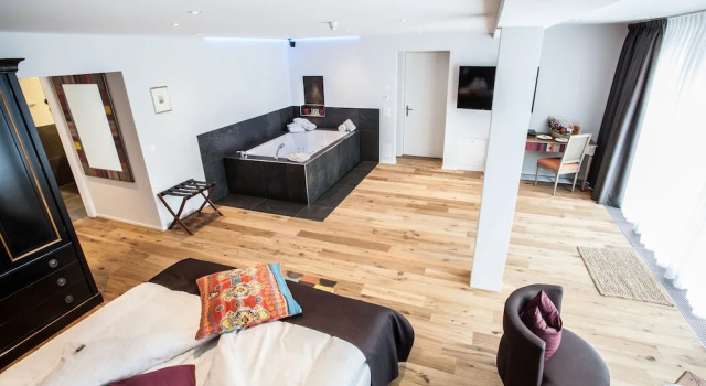 Люкс Deluxe с балконом Garni Hotel Frohburg