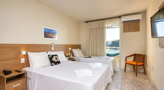 Семейные апартаменты рядом с пляжем Hotel Portal da Lua