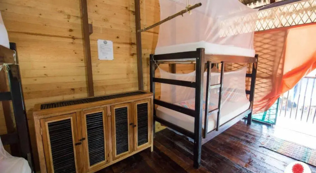 Кровать в общем номере Bella Flor Hostel Palomino