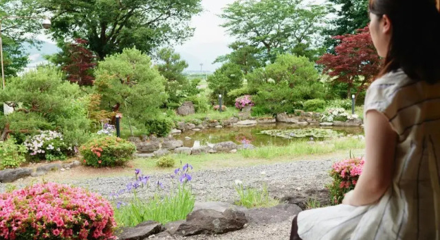 Номер Superior с видом на сад Takamiya Ryokan Sagiya Sansorai