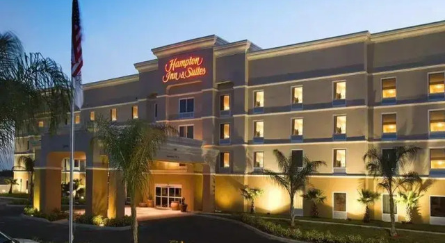Кровать в общем номере Hampton Inn & Suites Lake Wales