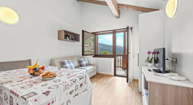 Апартаменты с 2 комнатами с балконом и с красивым видом из окна Aparthotel Des Alpes