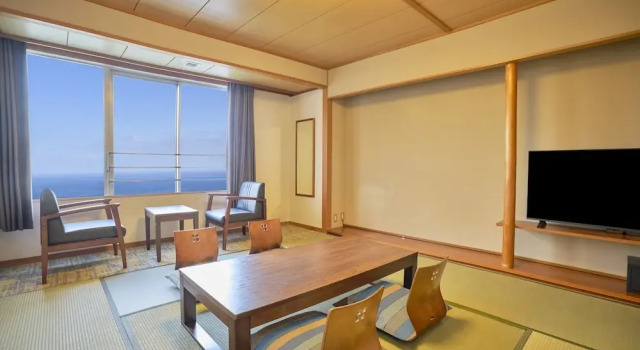 Номер Standard с видом на океан KAMENOI HOTEL Atami Annex