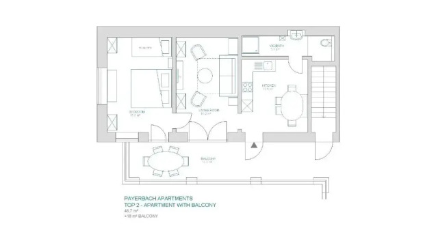 Апартаменты с балконом Payerbach Apartments