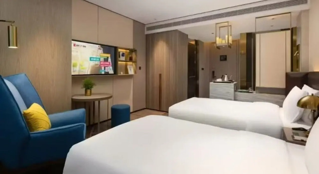 Двухместный номер Standard с видом на город Echarm Plus International Hotel Hangzhou Binjiang XingGuang Avenue Pedestrian Street Branch