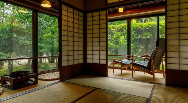 Номер Japanese-Style Deluxe Corner с видом на сад Motoyu Ishiya