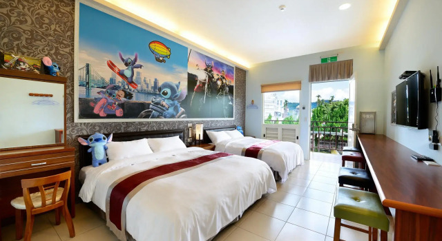 Семейный номер Standard с видом на горы Jinge Guest House 集集金格民宿電動車充電站