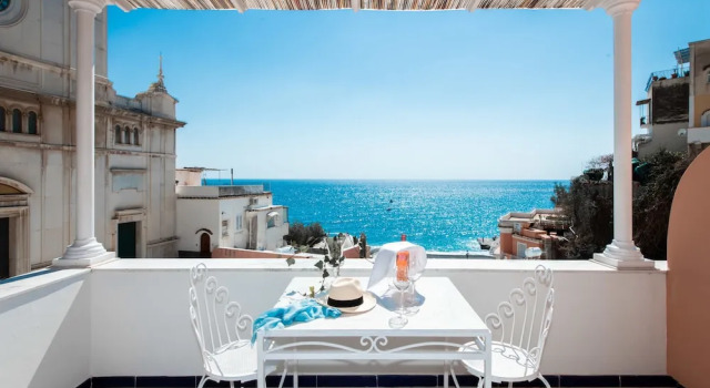 Студия Superior с балконом и с видом на море Villa Flavio Gioia