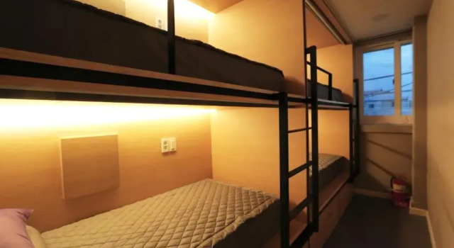 Кровать в общем номере (женский номер) Blueboat Hostel Gyeongju