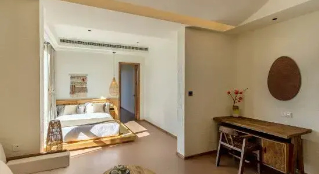 Двухместный семейный люкс с красивым видом из окна Dali Moyu Shanhai Hotel