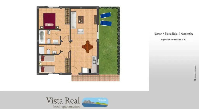 Апартаменты с 2 комнатами Apartamentos Vista Real