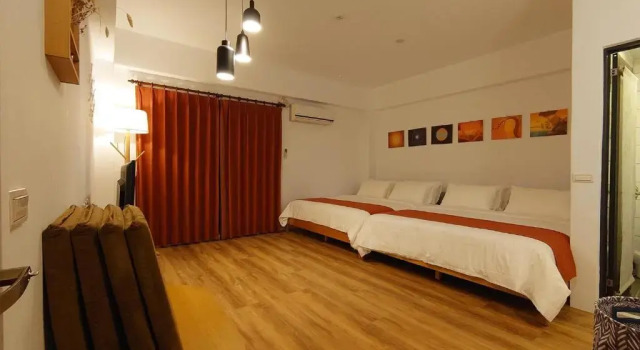 Четырёхместный номер Standard с видом на сад 高寮貳陸之貳民宿 Gaoliao 26-2 Simple Home Life